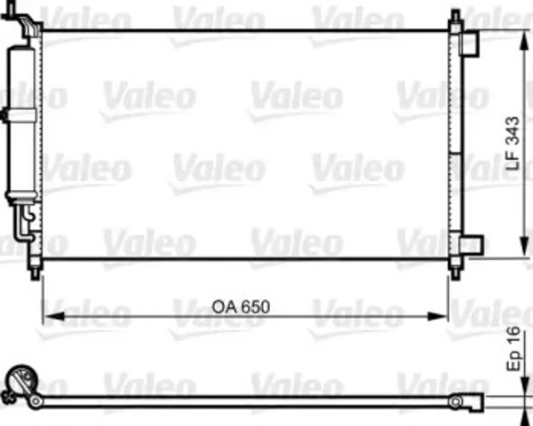 VALEO 814221 Радиатор кондиционера в наличии Запорожье