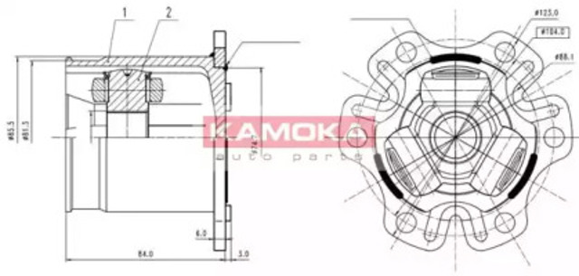 KAMOKA 8709 ШРУС внутренний в наличии Ирпень