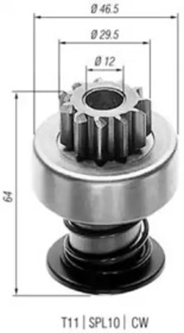 MAGNETI MARELLI 940113020025 Бендикс стартера в наличии Киев