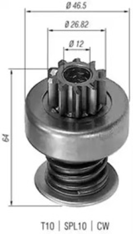 MAGNETI MARELLI 940113020055 Бендикс стартера в наличии Житомир