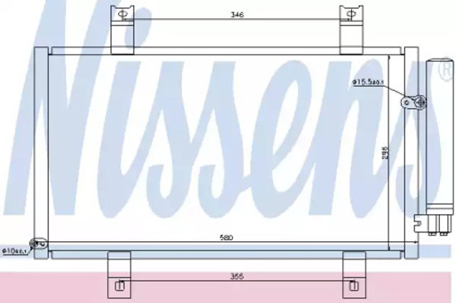 NISSENS 94934 Радиатор кондиционера в наличии Ирпень