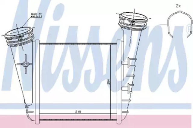 NISSENS 96468 Интеркулер в наличии Николаев