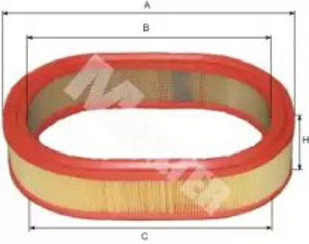 A268 MFILTER Воздушный фильтр купить в Винница