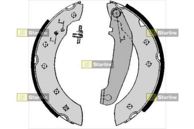 STARLINE BC05750 Колодки тормозные задние барабанные в наличии Николаев