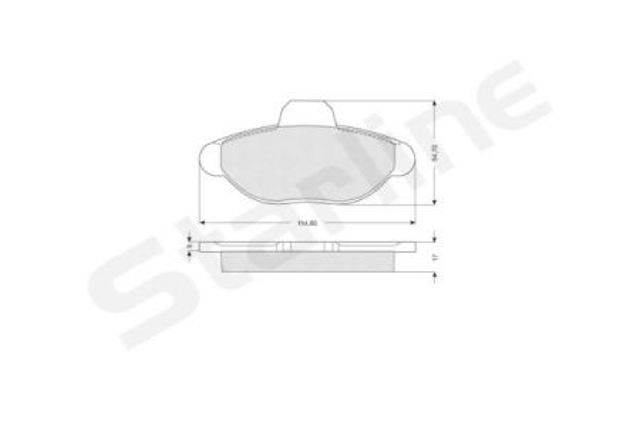 BDS070 STARLINE Колодки тормозные передние дисковые купить в Каменское