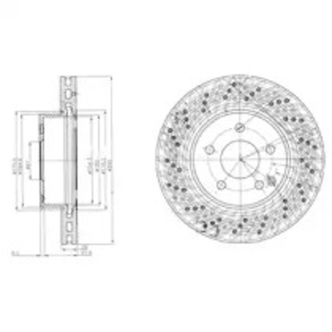 DELPHI BG4142C Передние тормозные диски в наличии Житомир