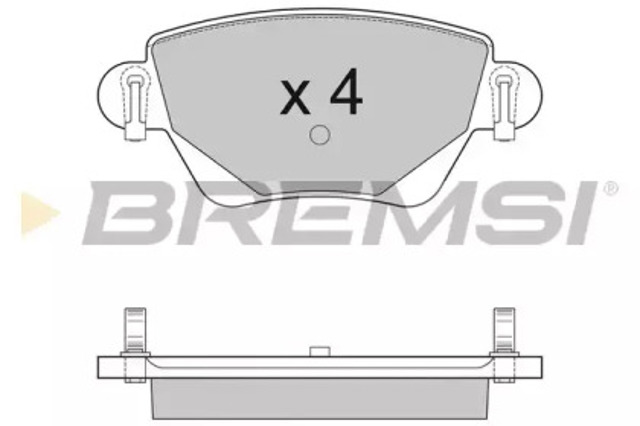 BREMSI BP2927 Колодки тормозные задние дисковые в наличии Ужгород