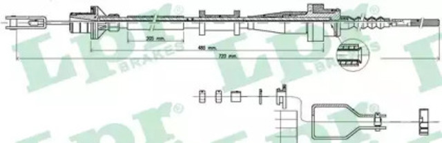 C0116C LPR Трос сцепления купить в Житомир