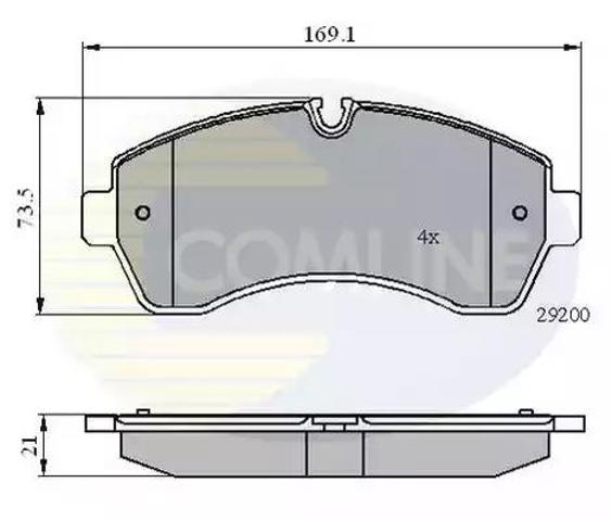 CBP01569 Передние тормозные колодки купить Днепр