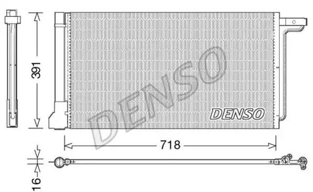 DCN10028 DENSO Радиатор кондиционера купить в Павлоград