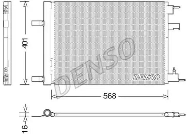 DENSO DCN20014 Радиатор кондиционера в наличии Черновцы