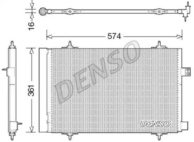DCN21019 DENSO Радиатор кондиционера купить в Винница