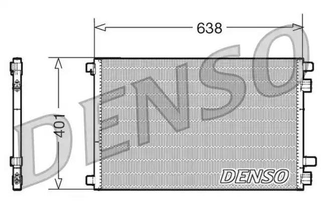 DCN23012 DENSO Радиатор кондиционера купить в Павлоград