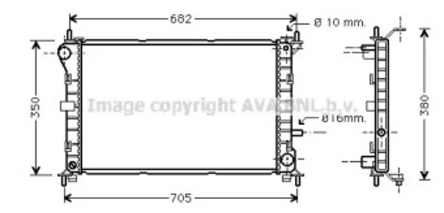 FD2264 AVA Радиатор купить в Николаев