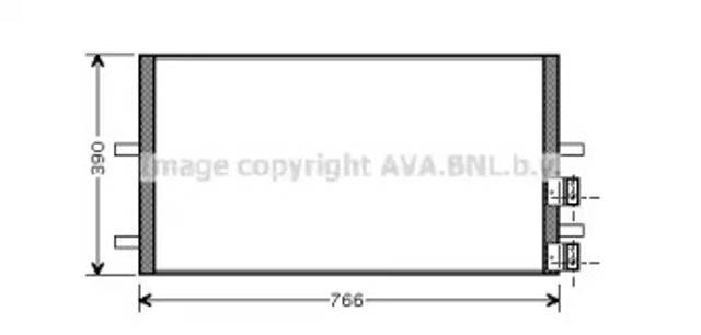 AVA FDA5407 Радиатор кондиционера в наличии Днепр