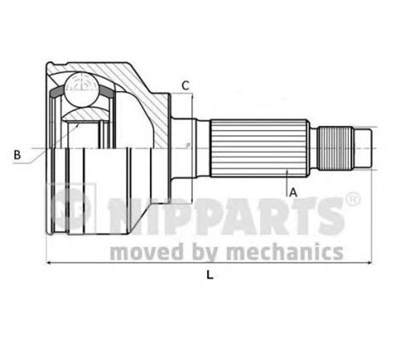 J2825004 NIPPARTS ШРУС наружный передний купить в Житомир