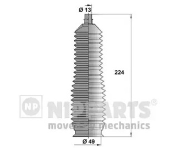 NIPPARTS J2840301 Пыльник рулевой рейки в наличии Тернополь