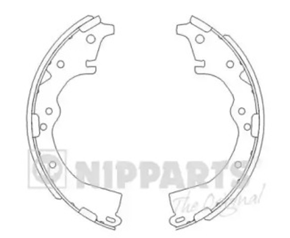 J3502022 NIPPARTS Задние барабанные колодки купить в Львов
