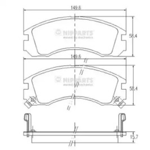 NIPPARTS J3605031 Передние тормозные колодки в наличии Чернигов