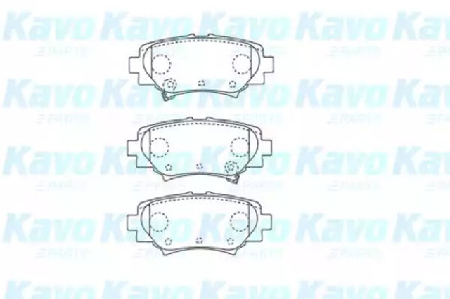 KBP4575 KAVO PARTS Задние тормозные колодки купить в Кривой Рог