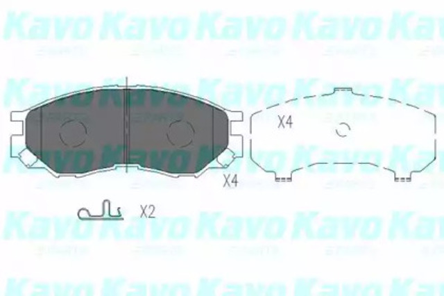 KAVO PARTS KBP5508 Колодки тормозные передние дисковые в наличии Николаев