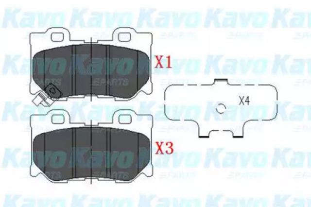 KAVO PARTS KBP6582 Задние тормозные колодки в наличии Кривой Рог
