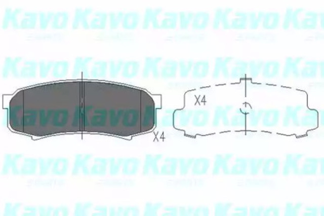 KBP9007 Колодки тормозные задние дисковые купить Тернополь