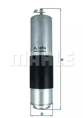 KL1696D MAHLE Топливный фильтр купить в Черкассы
