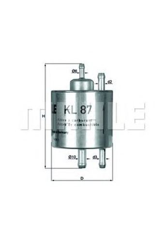 KL87 Фильтр топливный купить Винница