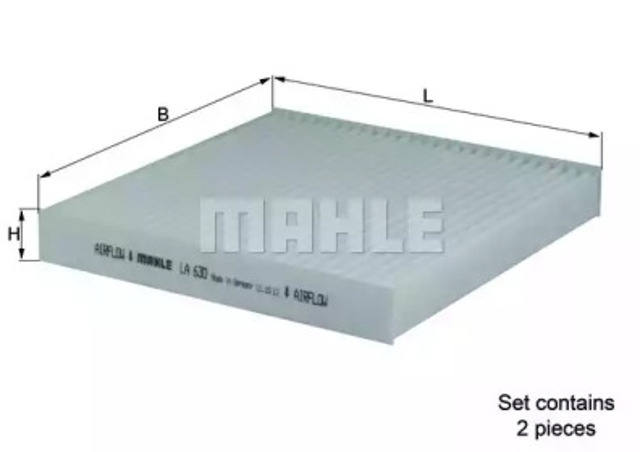 MAHLE LA630S Фильтр салона в наличии Сумы