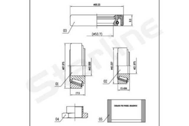 STARLINE LO00912 Подшипник ступицы в наличии Черкассы