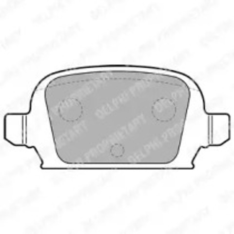 LP1677 DELPHI Колодки тормозные задние дисковые купить в Ирпень