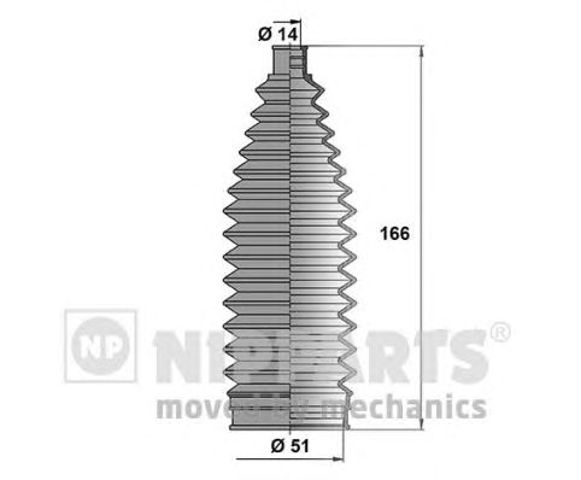 NIPPARTS N2845012 Пыльник рулевой рейки в наличии Харьков