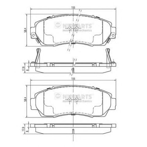 N3604073 Передние тормозные колодки купить Днепр