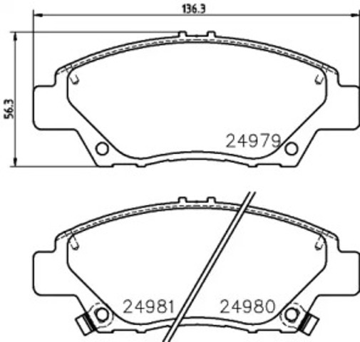 NP8013 NISSHINBO Передние тормозные колодки купить в Каменское