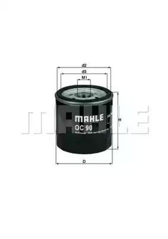 MAHLE OC90 Масляный фильтр в наличии Запорожье