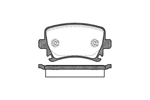 WOKING P1131300 Колодки тормозные задние дисковые в наличии Запорожье
