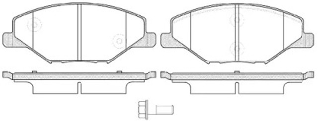 P1453300 WOKING Колодки тормозные передние дисковые купить в Ровно