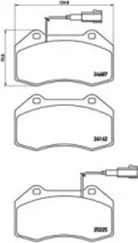 BREMBO P23139 Передние тормозные колодки в наличии Павлоград
