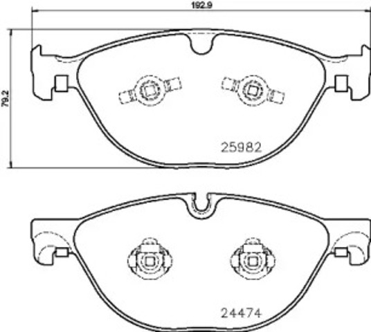 P36029 BREMBO Передние тормозные колодки купить в Кривой Рог