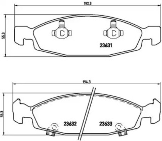 BREMBO P37005 Колодки тормозные передние дисковые в наличии Ирпень