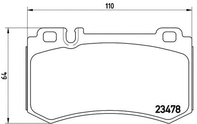 BREMBO P50061 Задние тормозные колодки в наличии Ровно