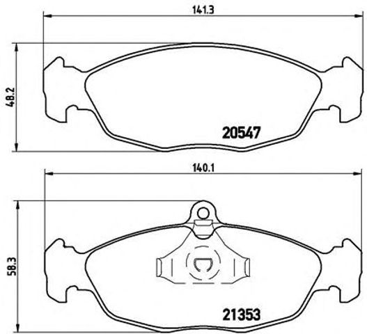 P59011 BREMBO Передние тормозные колодки купить в Полтава