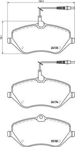 BREMBO P61119 Передние тормозные колодки в наличии Черкассы