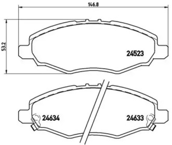 P83094 BREMBO Колодки тормозные передние дисковые купить в Запорожье