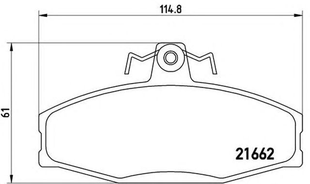 P85022 Передние тормозные колодки купить Ужгород