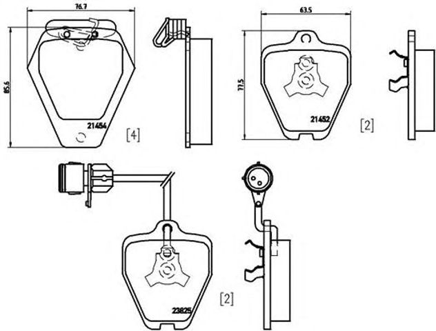P85038 BREMBO Передние тормозные колодки купить в Житомир