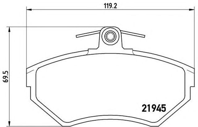 P85042 Колодки тормозные передние дисковые купить Киев