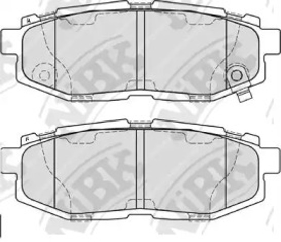 NIBK PN7803 Задние тормозные колодки в наличии Черновцы