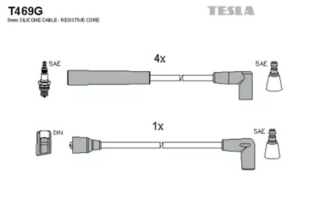 TESLA T469G Высоковольтные провода в наличии Павлоград
